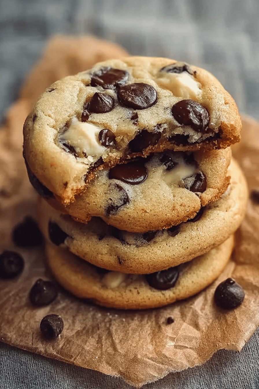 Cheesecake Stuffed Chocolate Chip Cookies