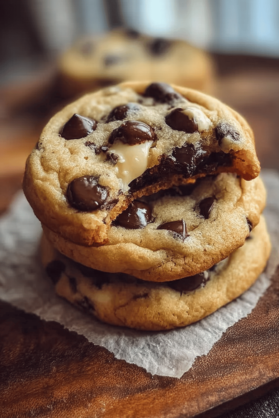 Cheesecake Stuffed Chocolate Chip Cookies