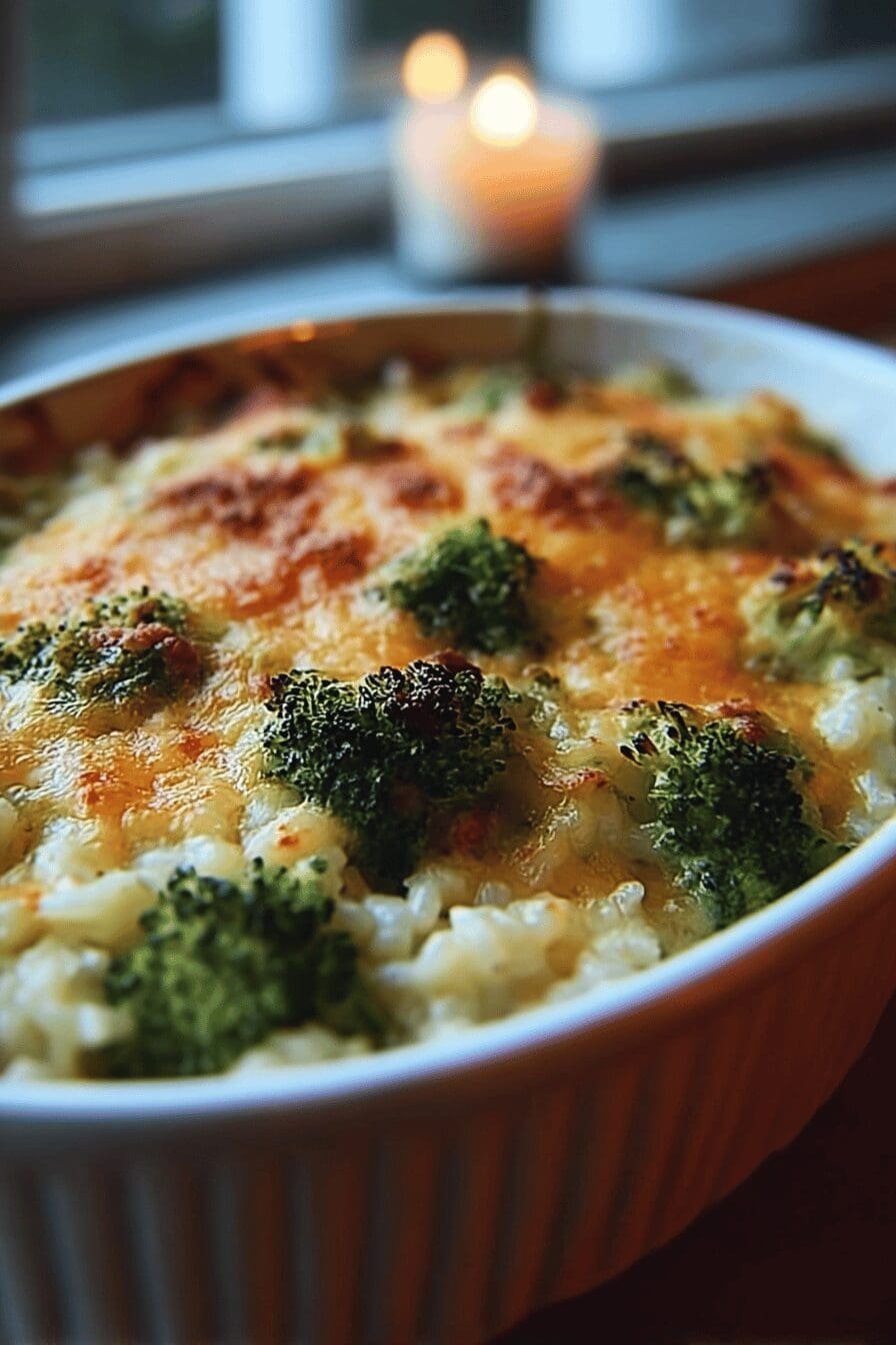 Cheesy Broccoli Rice Casserole