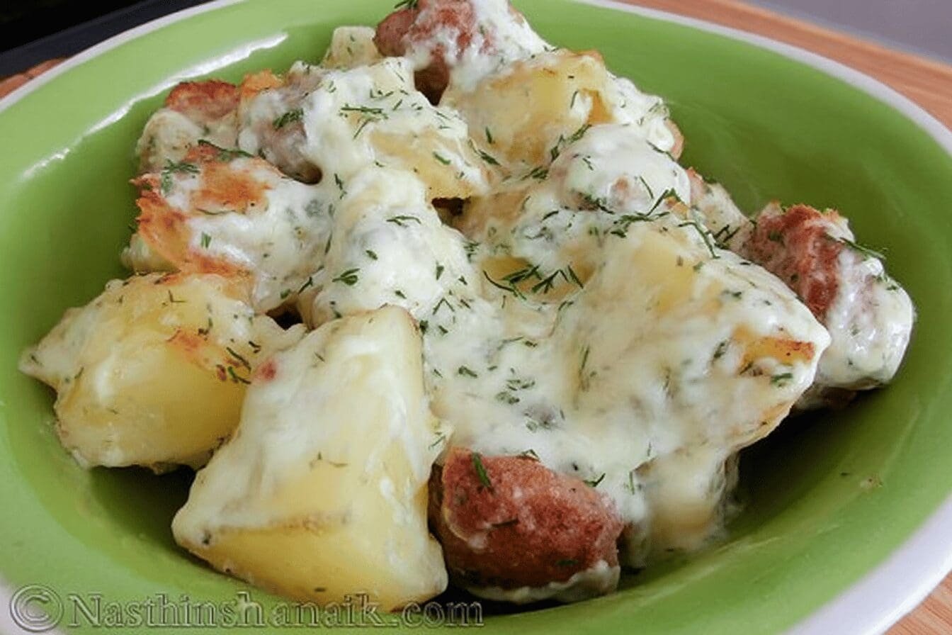 Cheesy Pork And Potato Bake