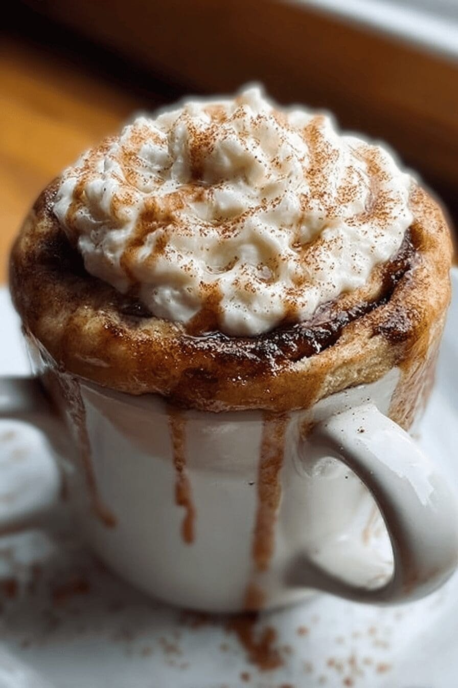 Cinnamon Roll Mug Cake