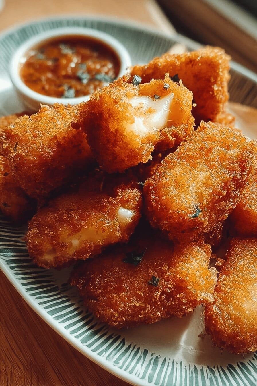Crispy Fried Cheese Bites