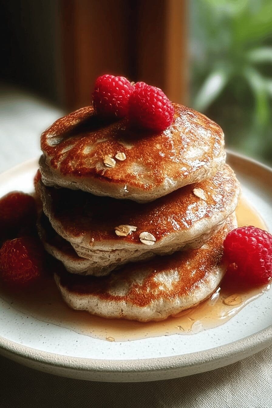 Fluffy Oatmeal Pancakes