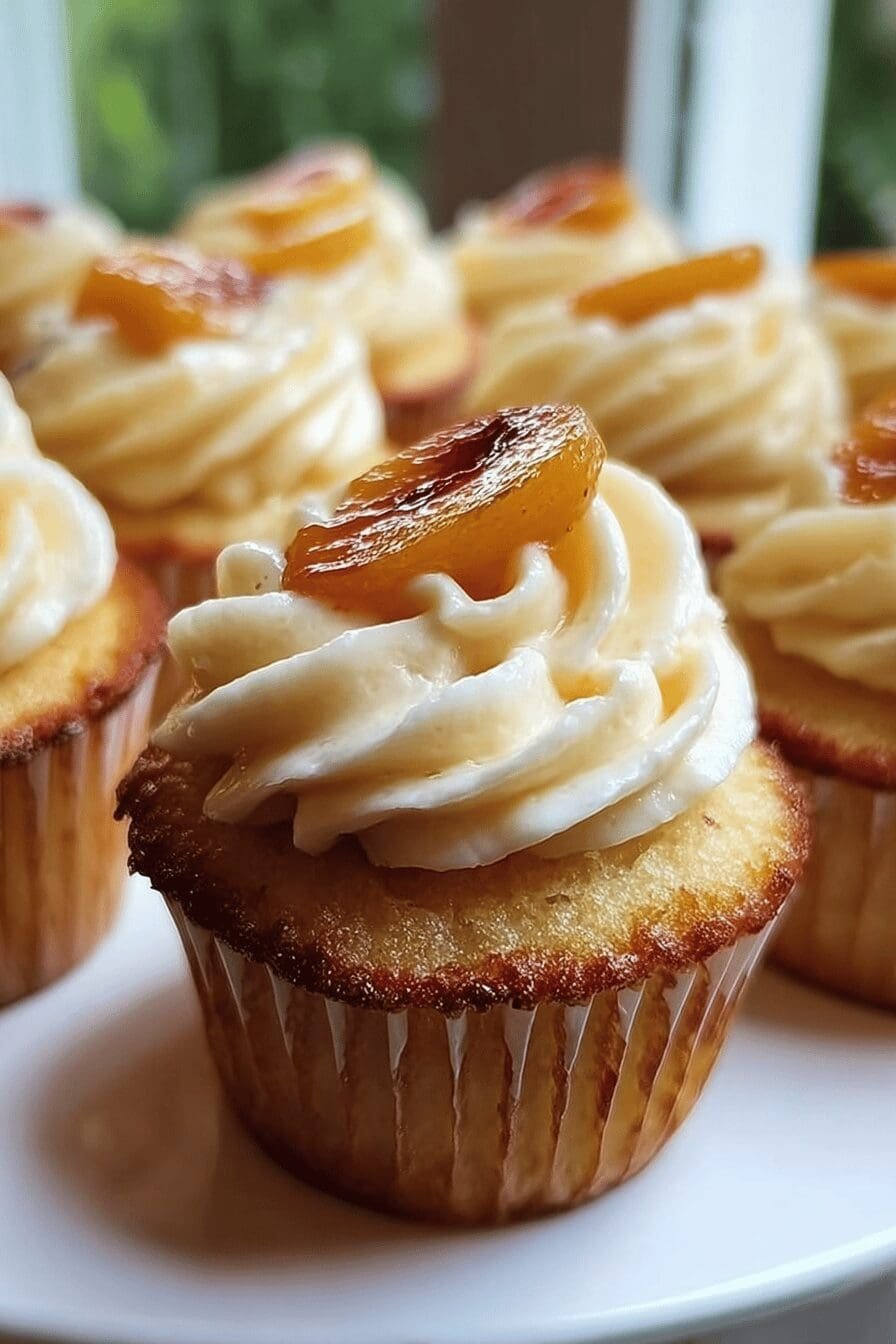 Honey Peach Cupcakes