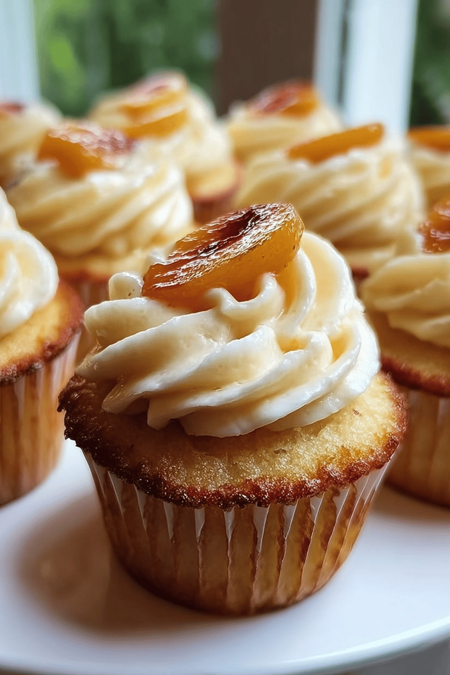 Honey Peach Cupcakes