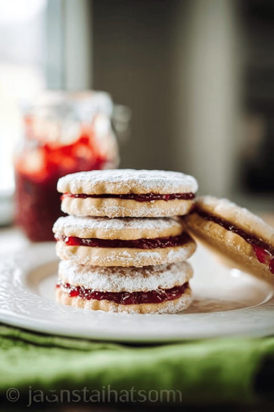 Jam Filled Sandwich Cookies