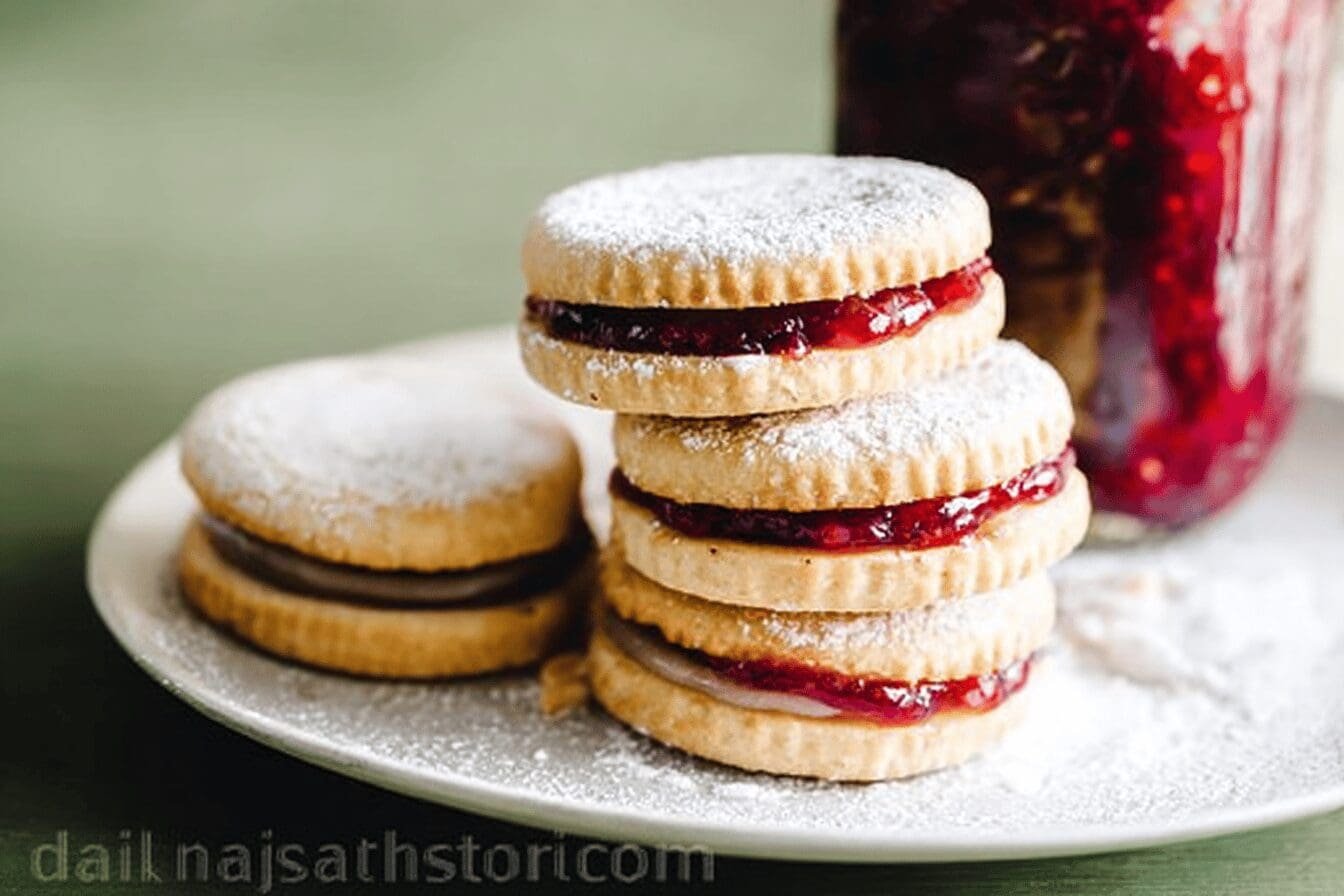 Jam Filled Sandwich Cookies