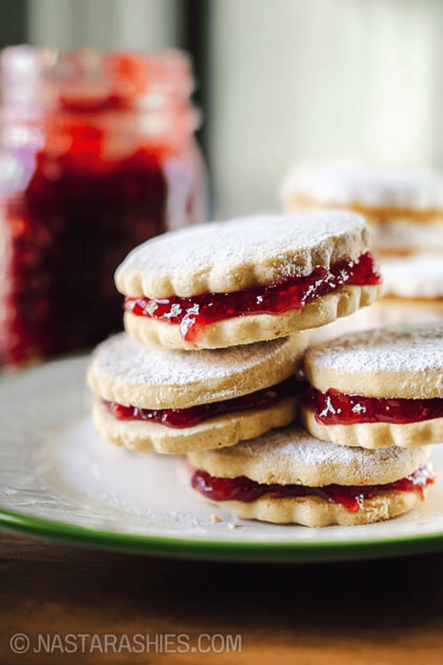 Jam Filled Sandwich Cookies