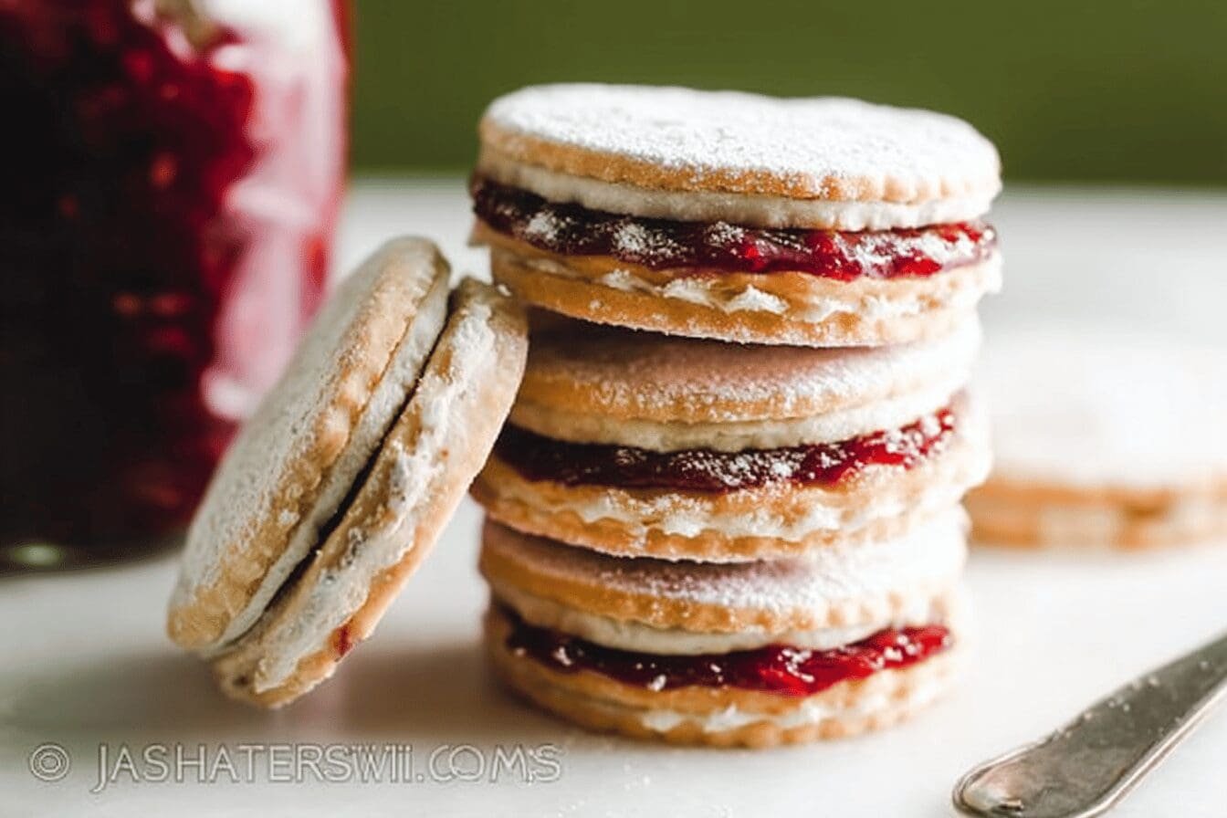 Jam Filled Sandwich Cookies