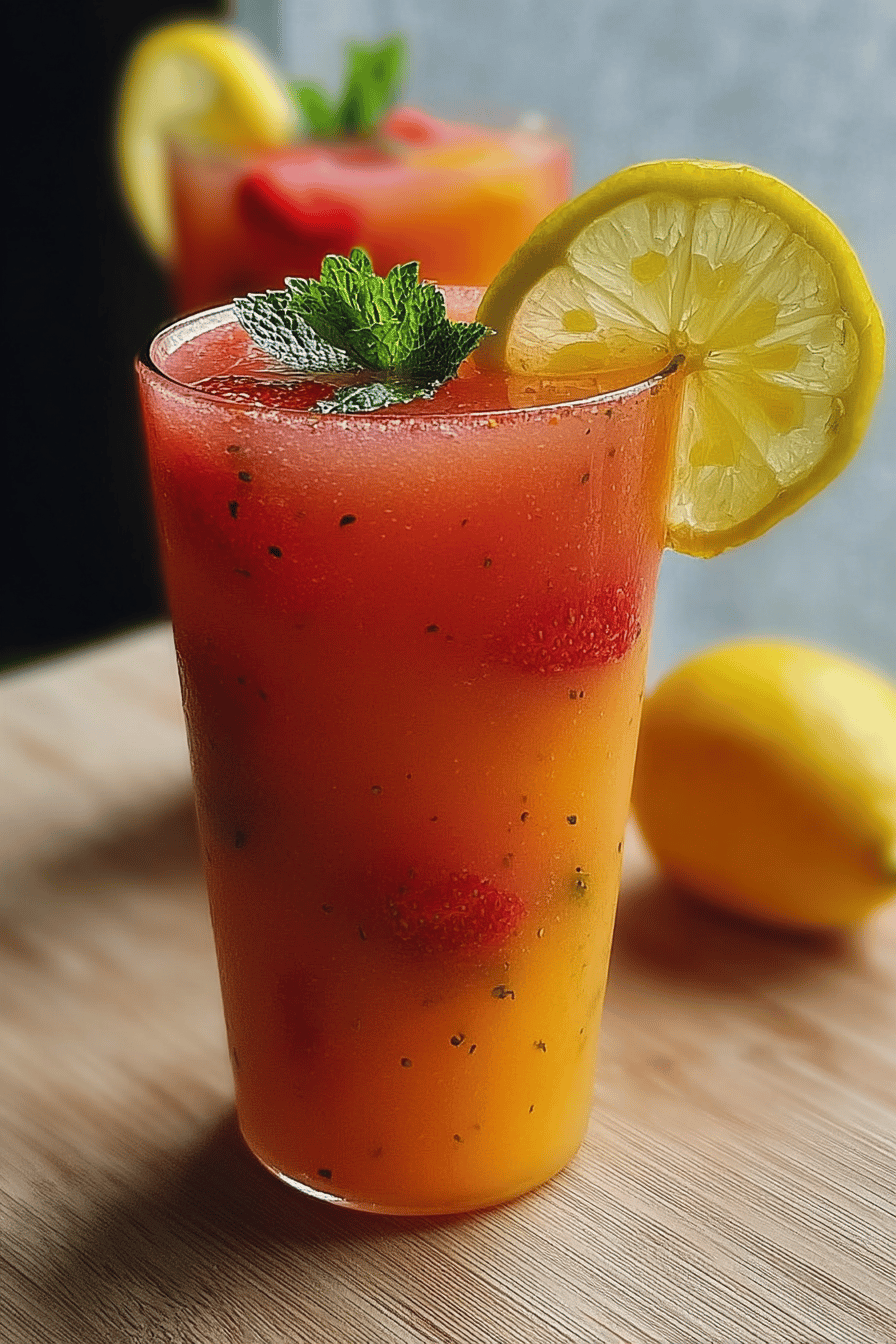 Mango Strawberry Lemonade