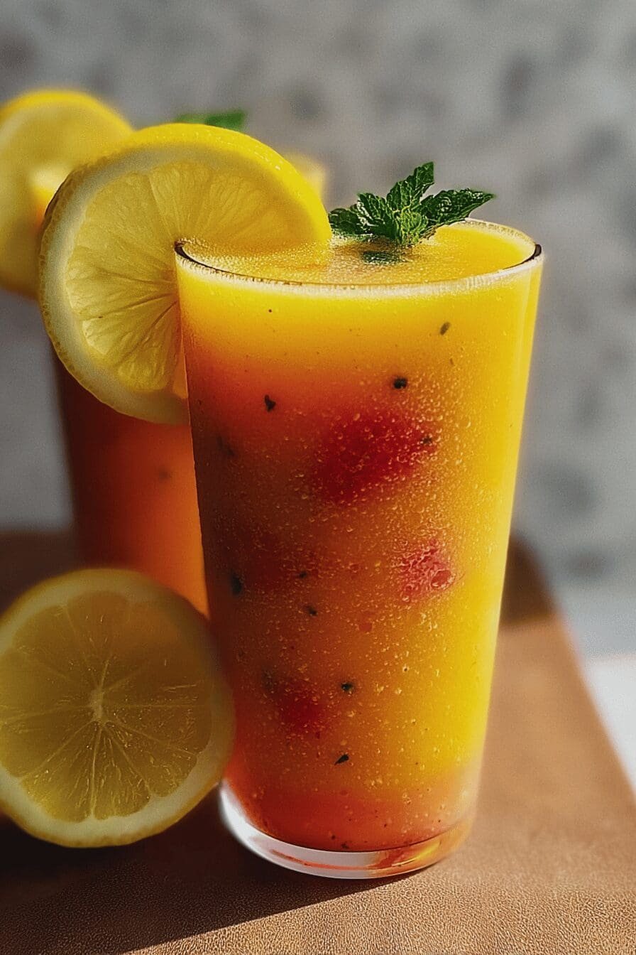 Mango Strawberry Lemonade
