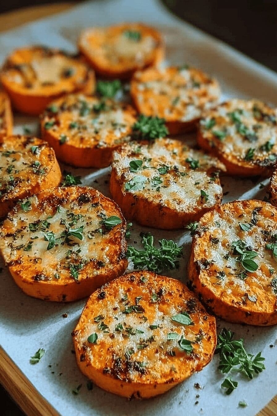 Parmesan Herb Sweet Potato Medallions