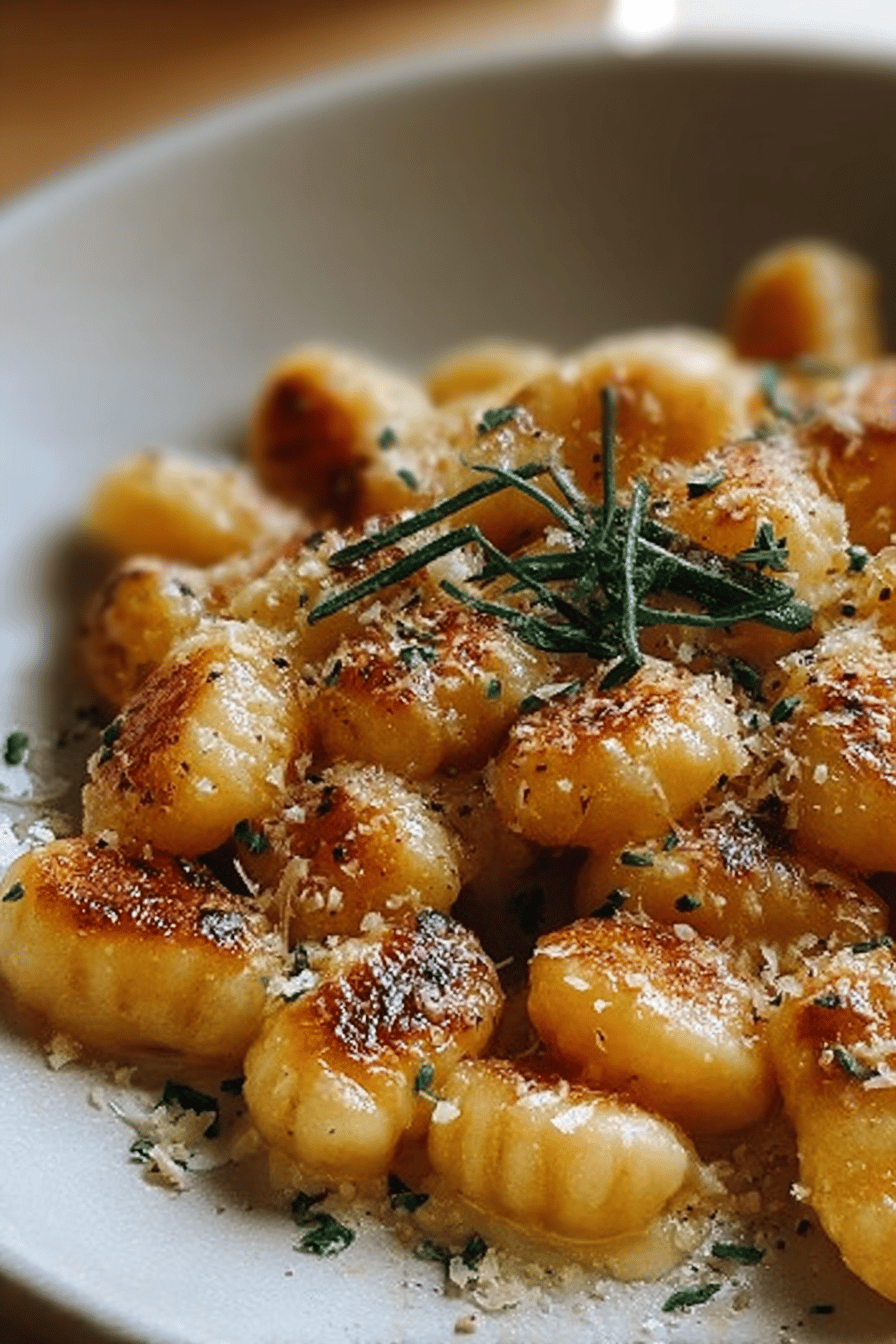 Roasted Garlic Parmesan Gnocchi