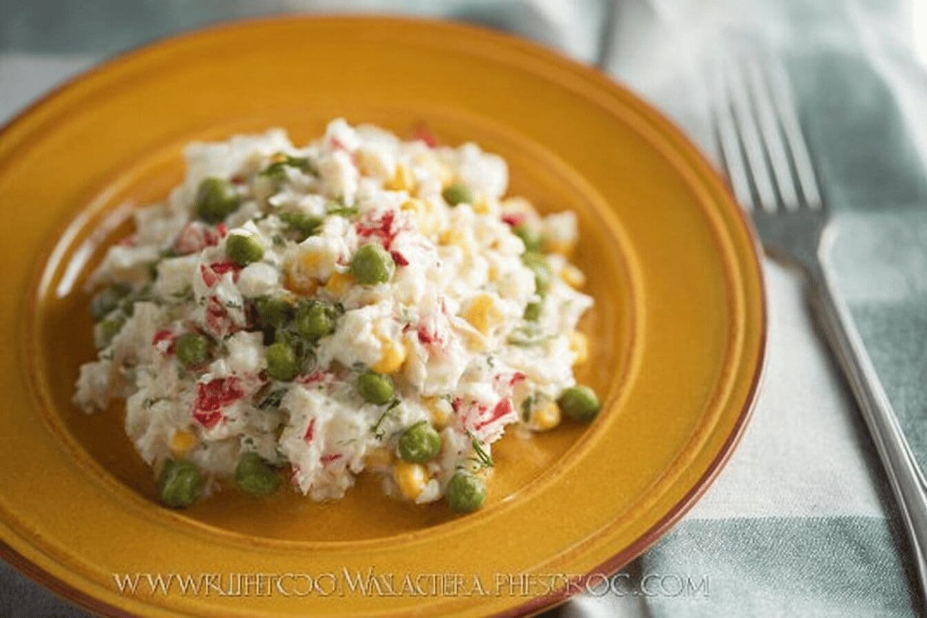 Russian Style Crab Salad