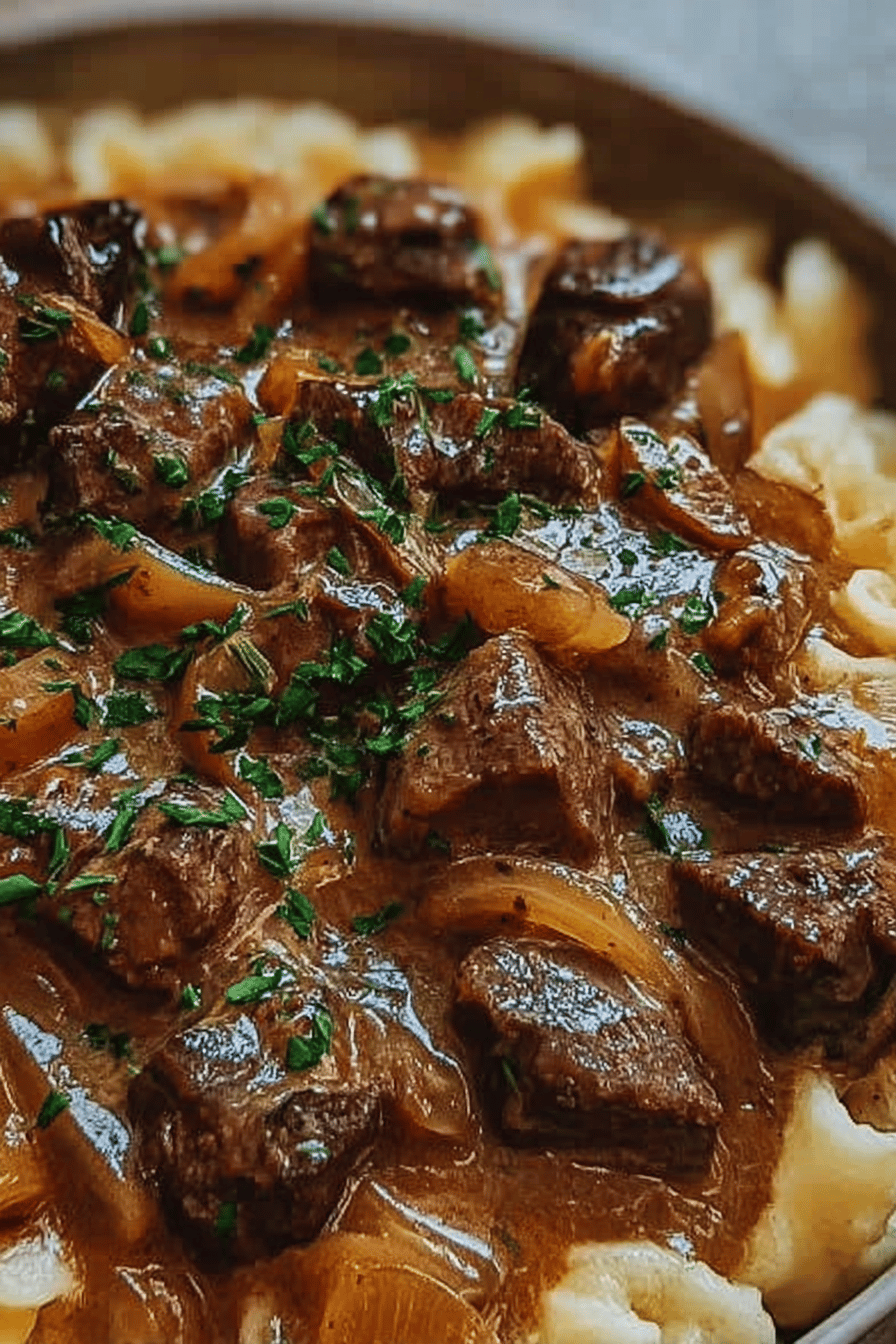 Slow Cooker Beef Stroganoff