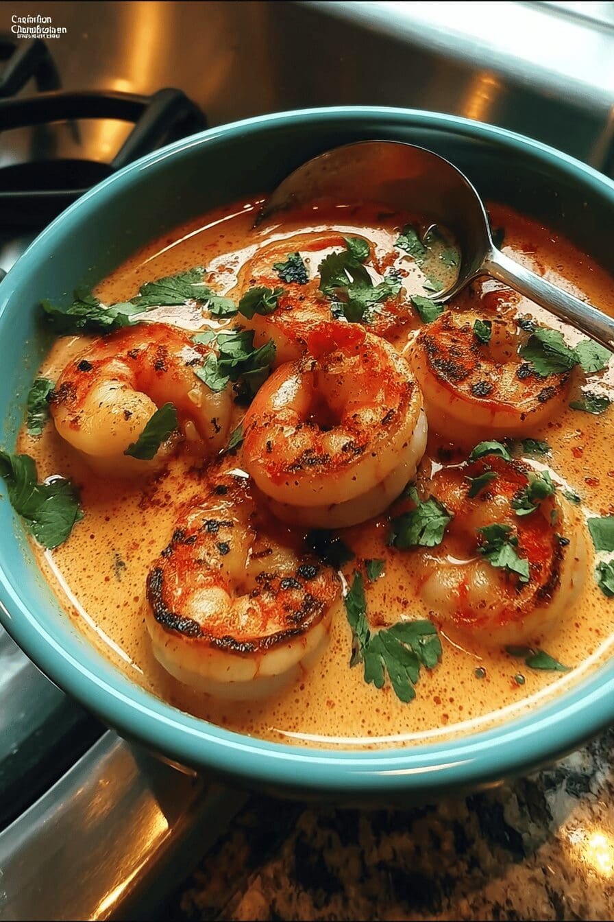 Spicy Coconut Shrimp Soup