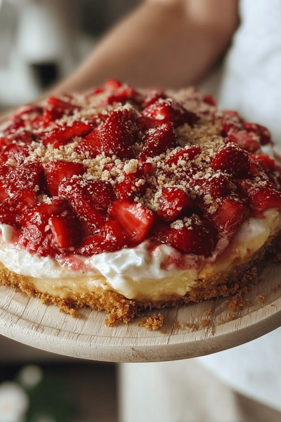 Strawberry Cheesecake Dump Cake
