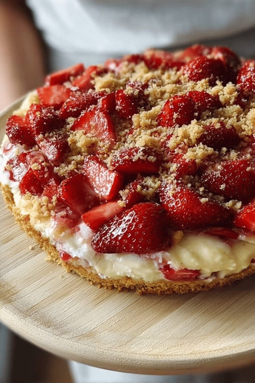 Strawberry Cheesecake Dump Cake