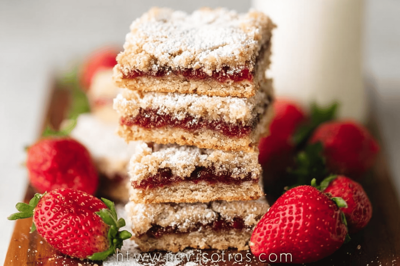 Strawberry Cookie Bars