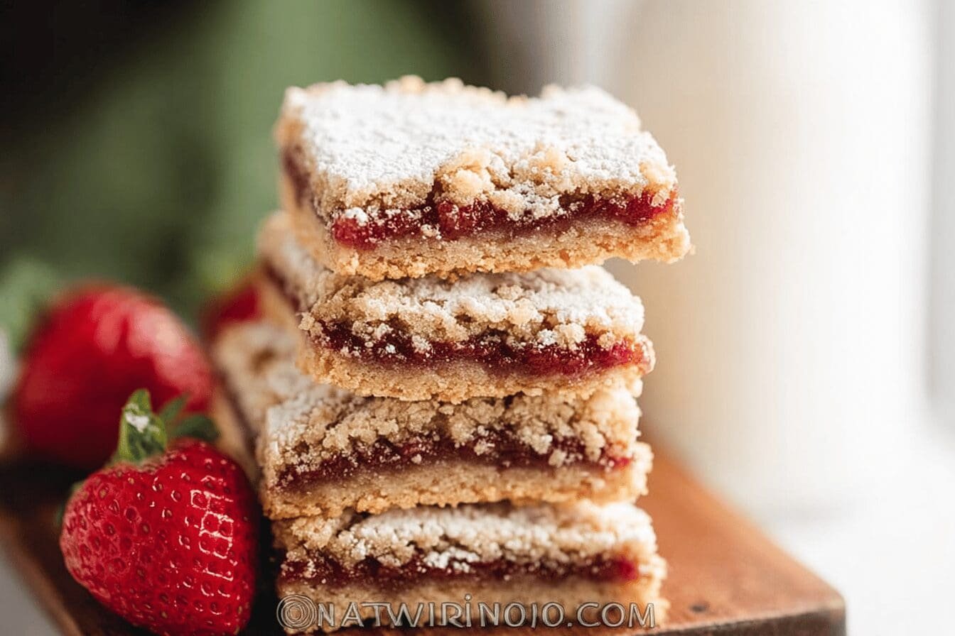 Strawberry Cookie Bars