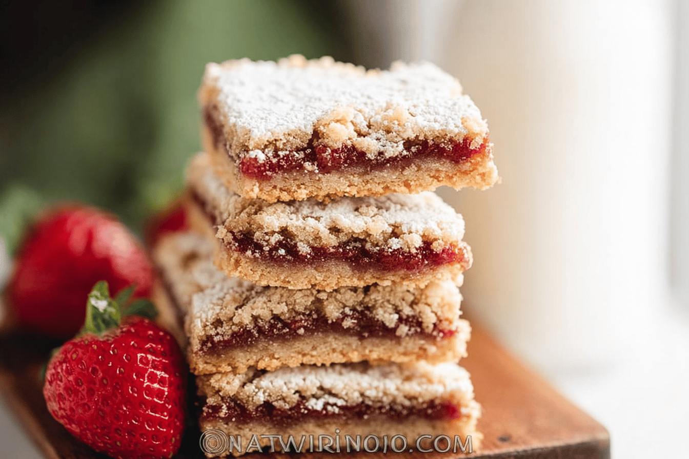 Strawberry Cookie Bars