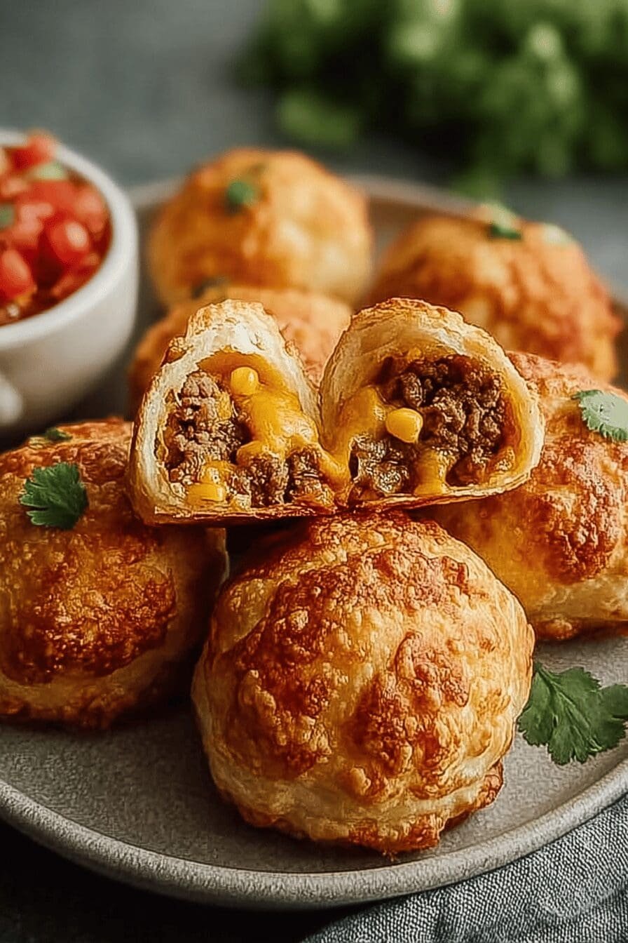 Air Fryer Taco Bombs