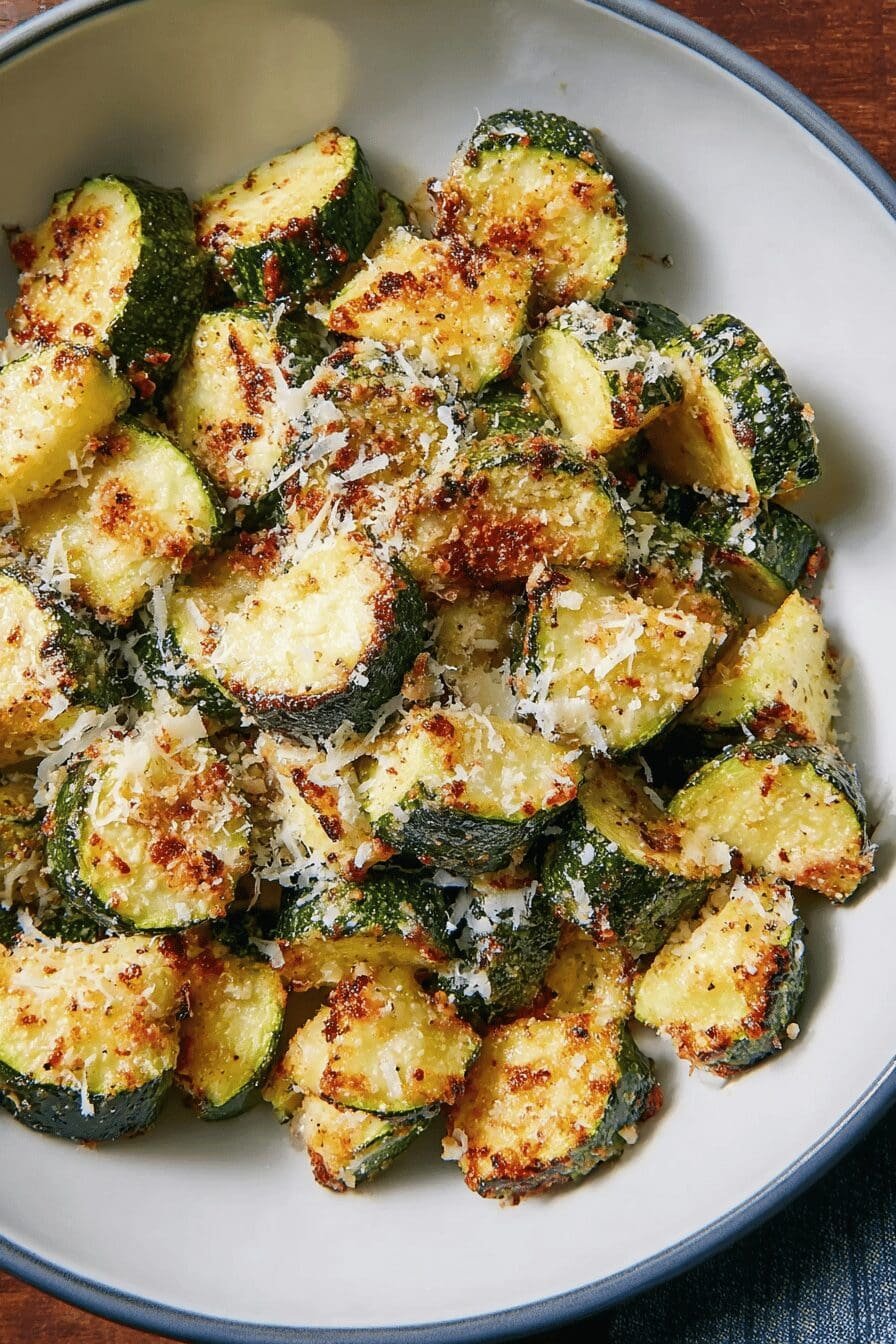 Air Fryer Zucchini Parmesan