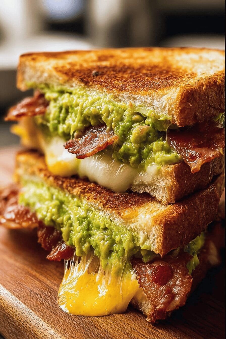 Bacon Guacamole Grilled Cheese