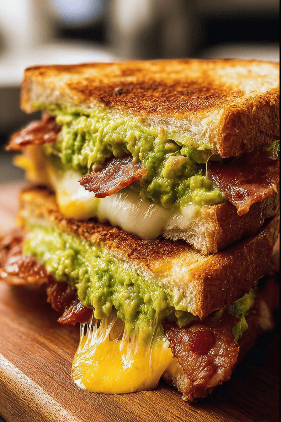 Bacon Guacamole Grilled Cheese