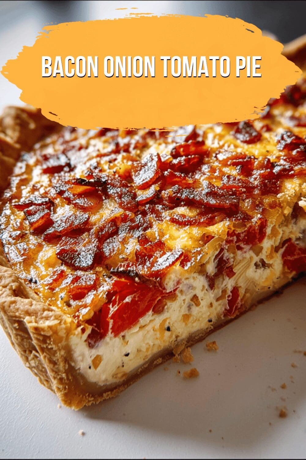 Bacon Onion Tomato Pie