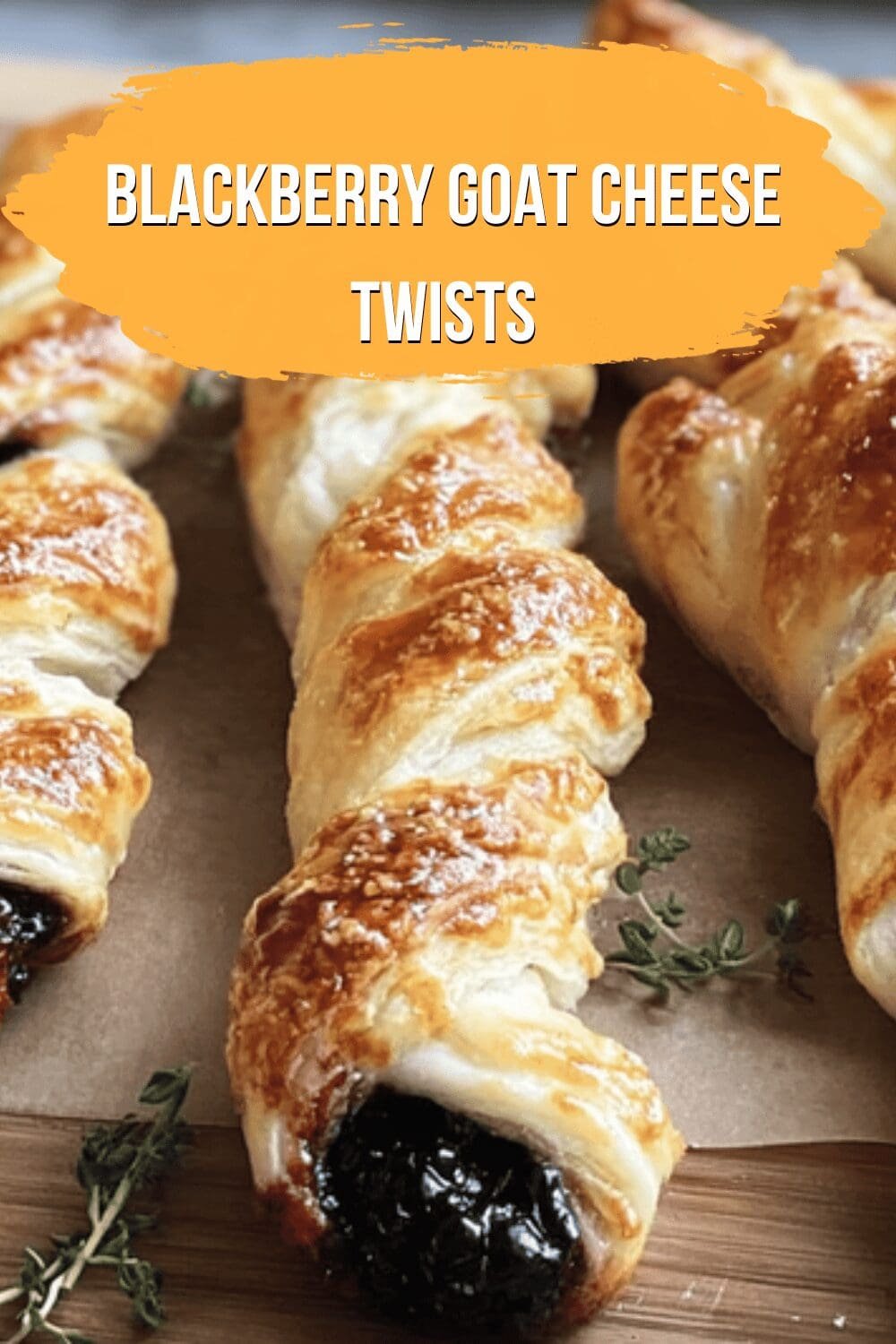 Blackberry Goat Cheese Twists