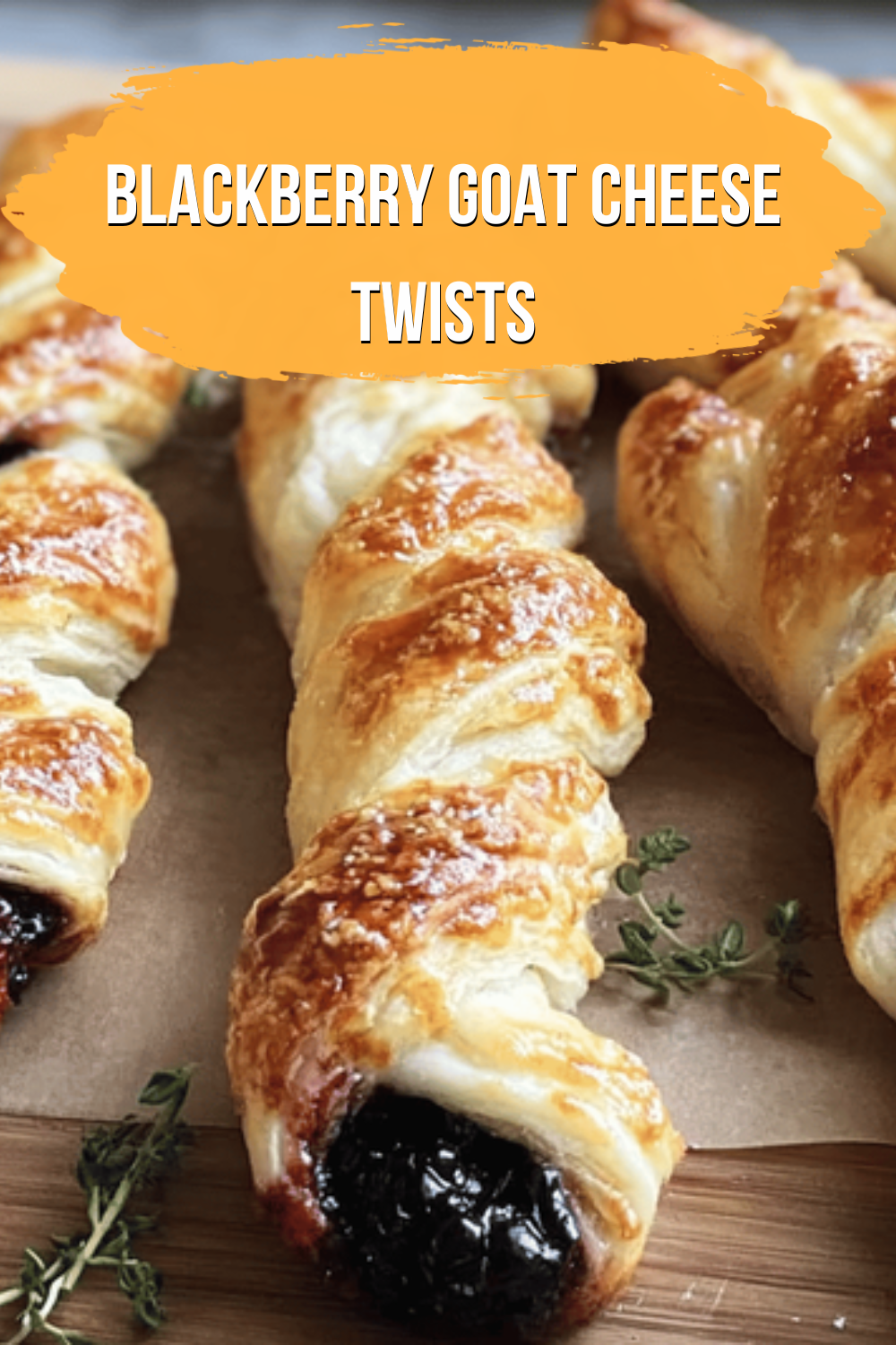 Blackberry Goat Cheese Twists