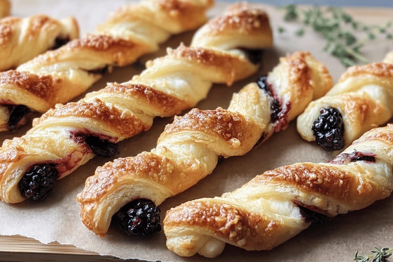 Blackberry Goat Cheese Twists