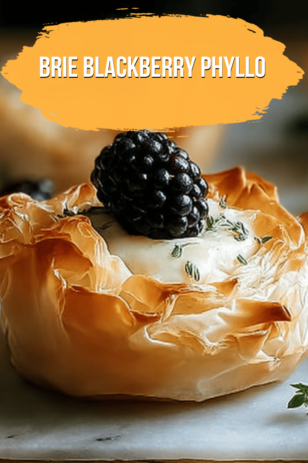 Brie Blackberry Phyllo