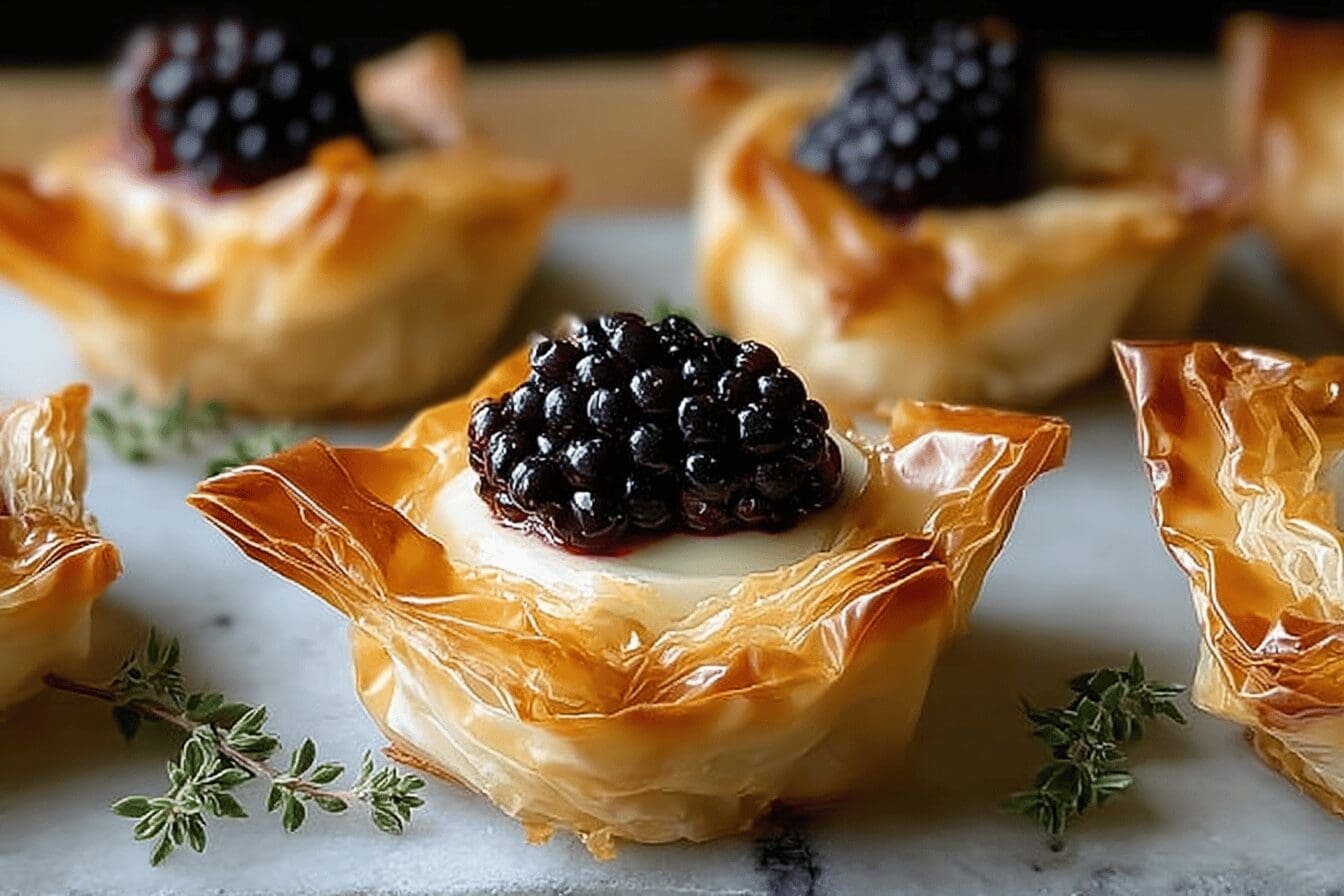 Brie Blackberry Phyllo