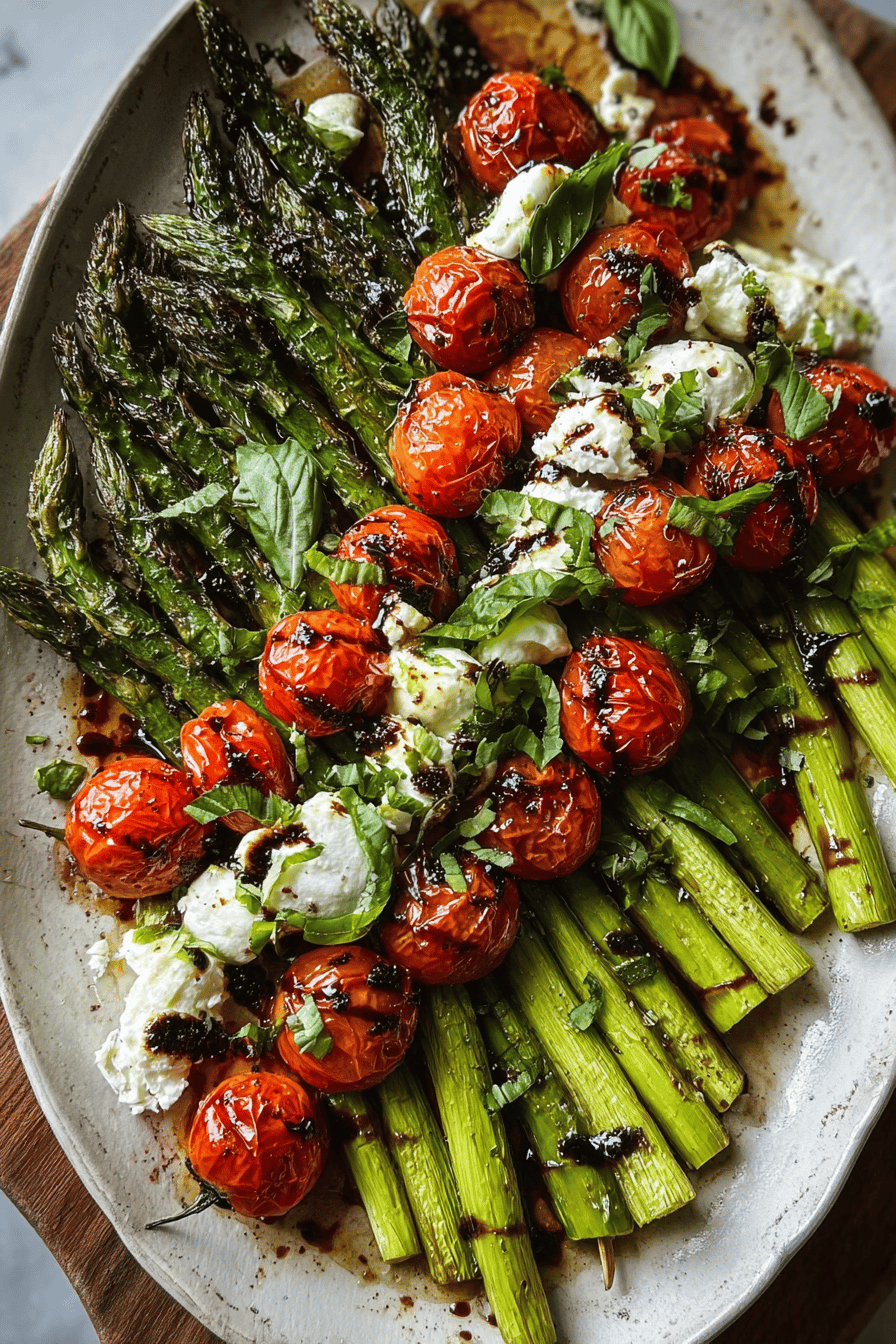 Caprese Roasted Asparagus Bake