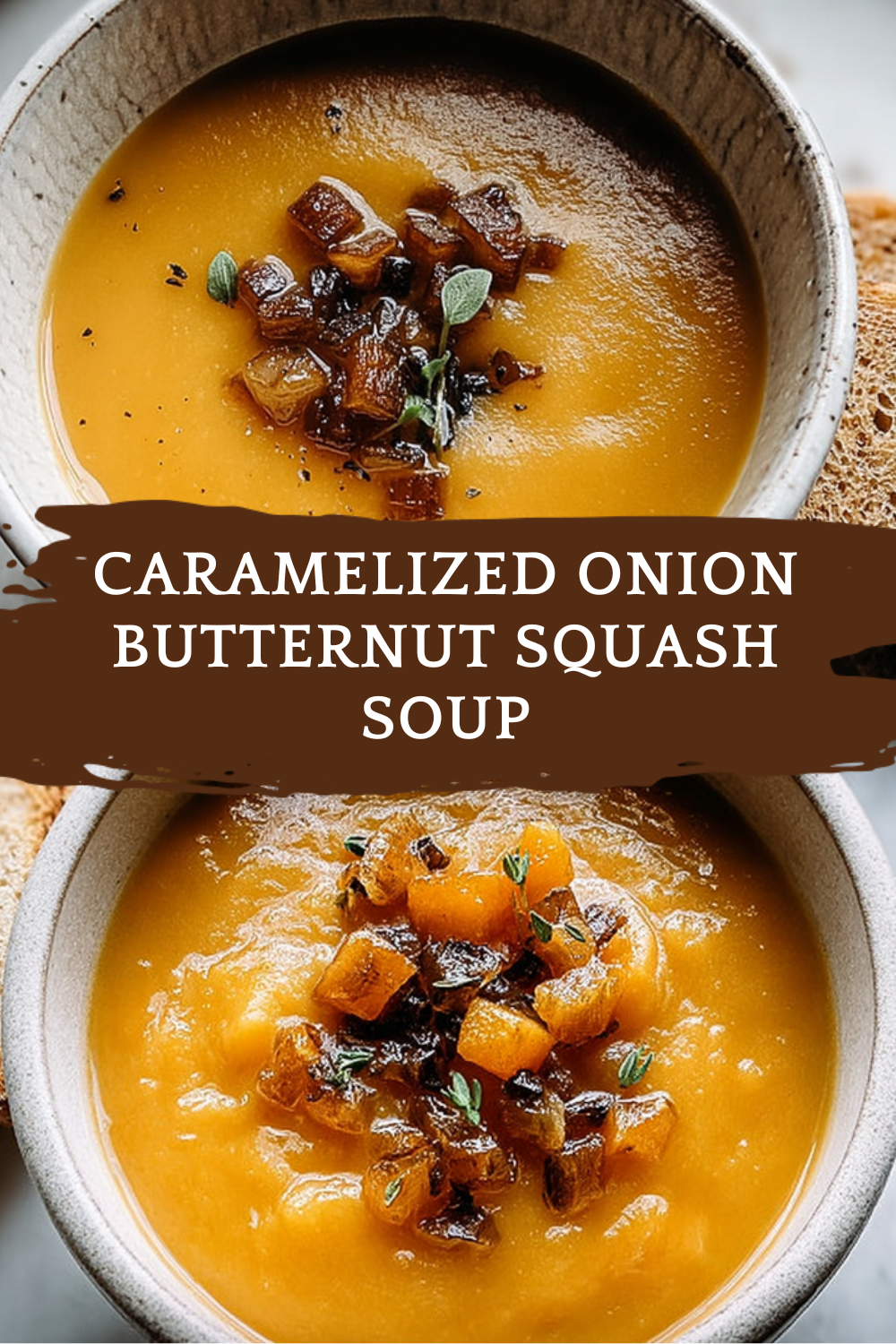 Caramelized Onion Butternut Squash Soup