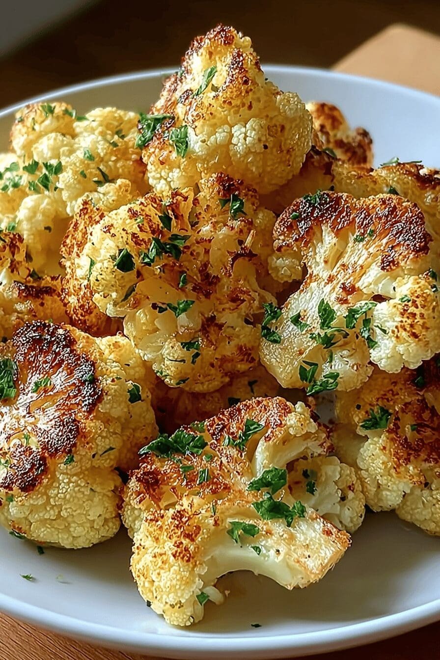 Cheesy Garlic Parmesan Cauliflower