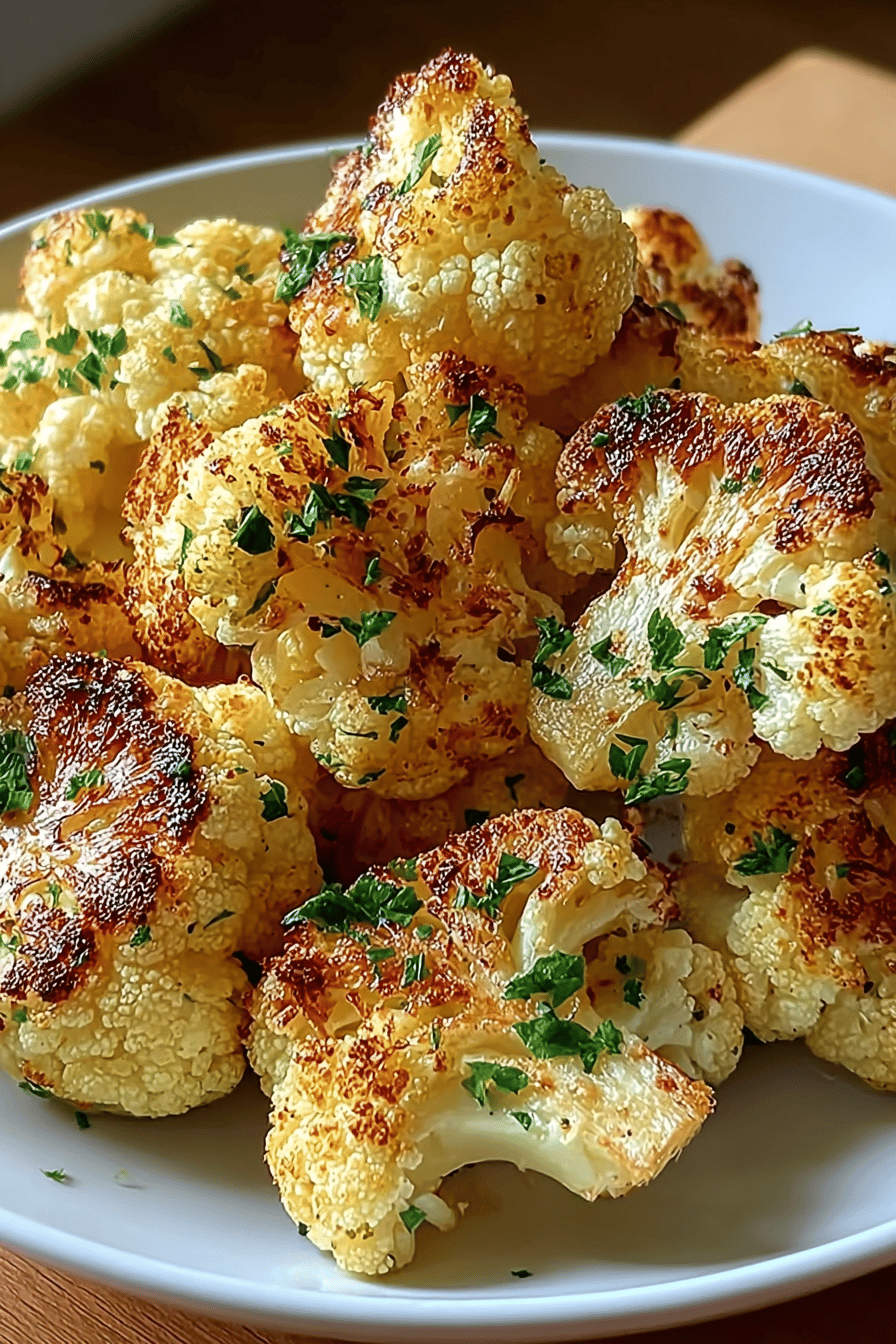 Cheesy Garlic Parmesan Cauliflower