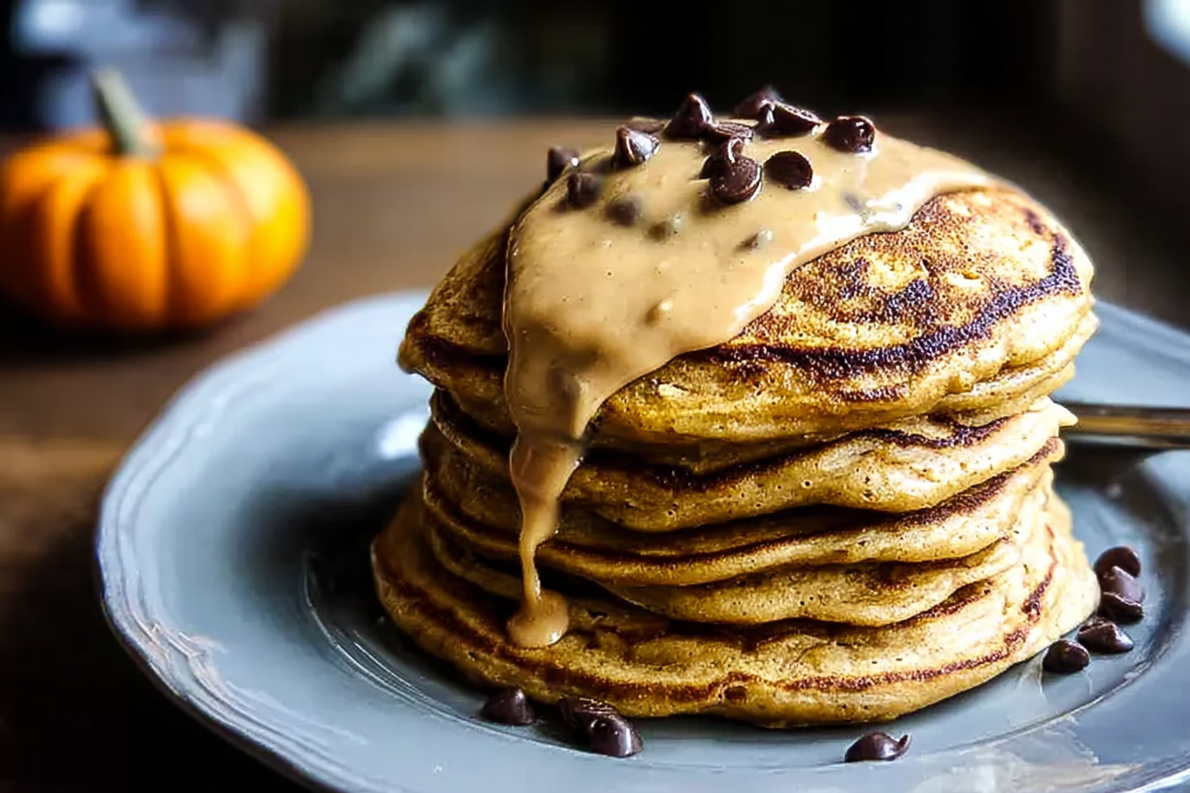 Chocolate Chip Pumpkin Pancakes