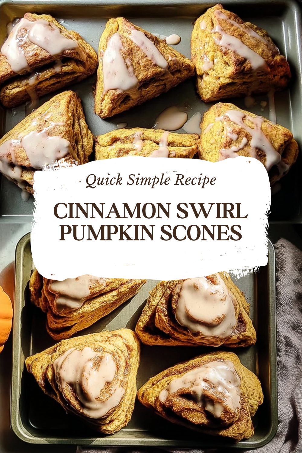 Cinnamon Swirl Pumpkin Scones