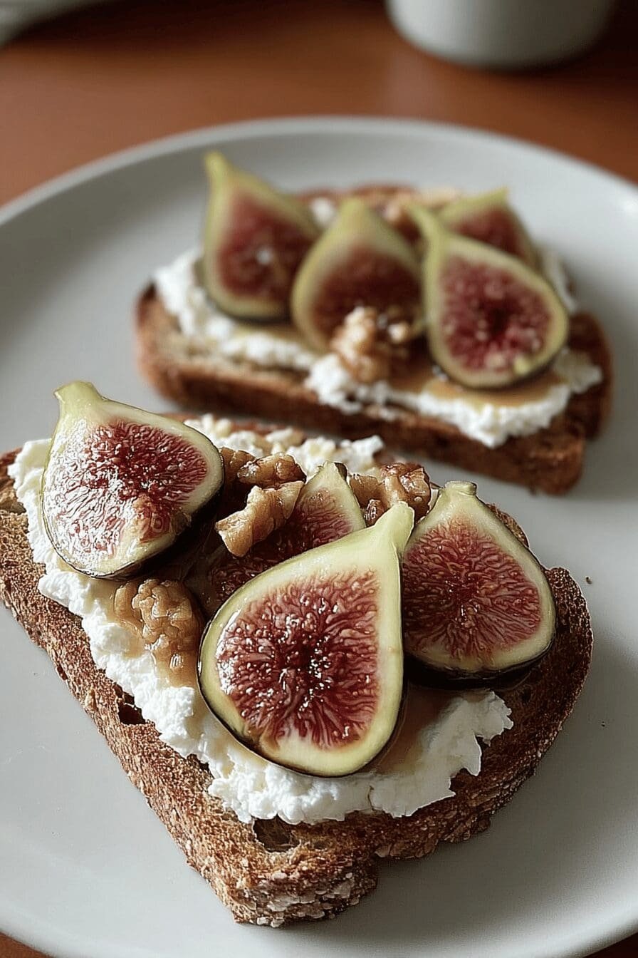 Cottage Cheese Fig Toast