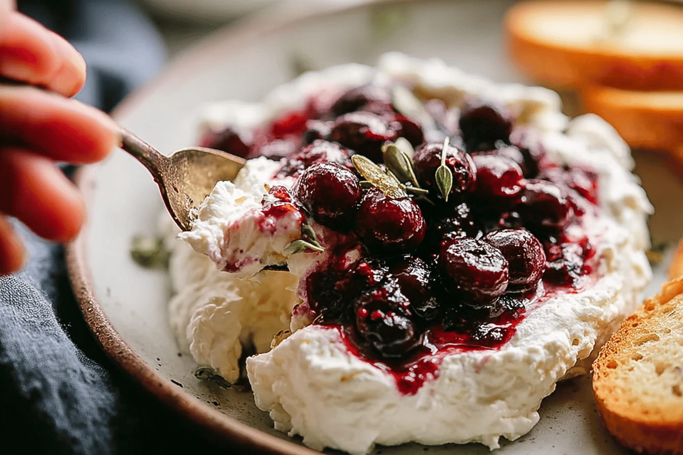 Cranberry Whipped Feta