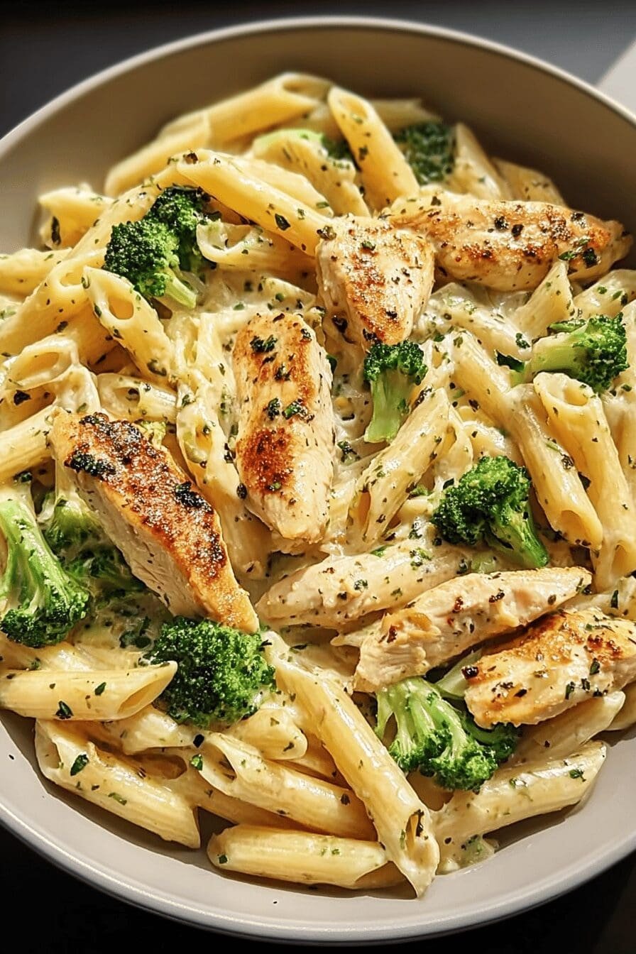 Creamy Garlic Chicken Penne