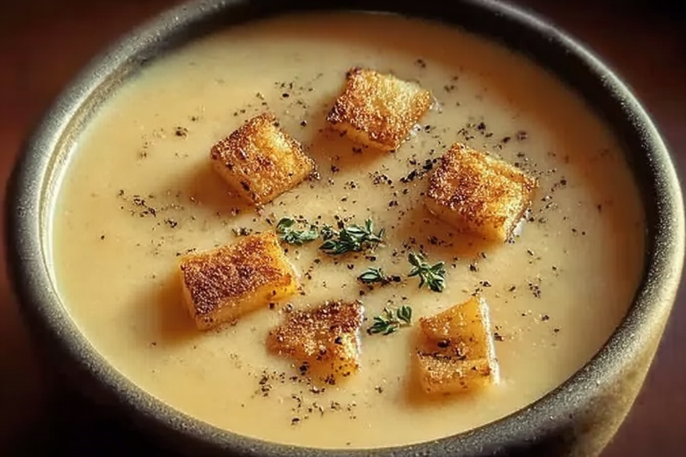 Creamy Roasted Garlic Potato Soup
