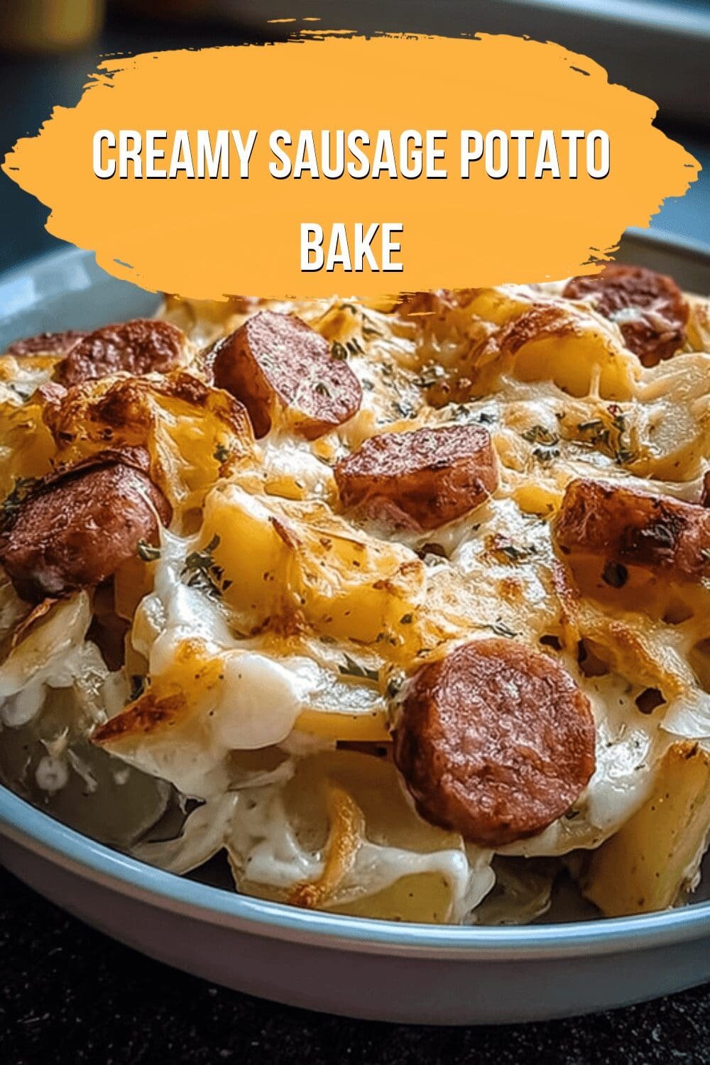 Creamy Sausage Potato Bake
