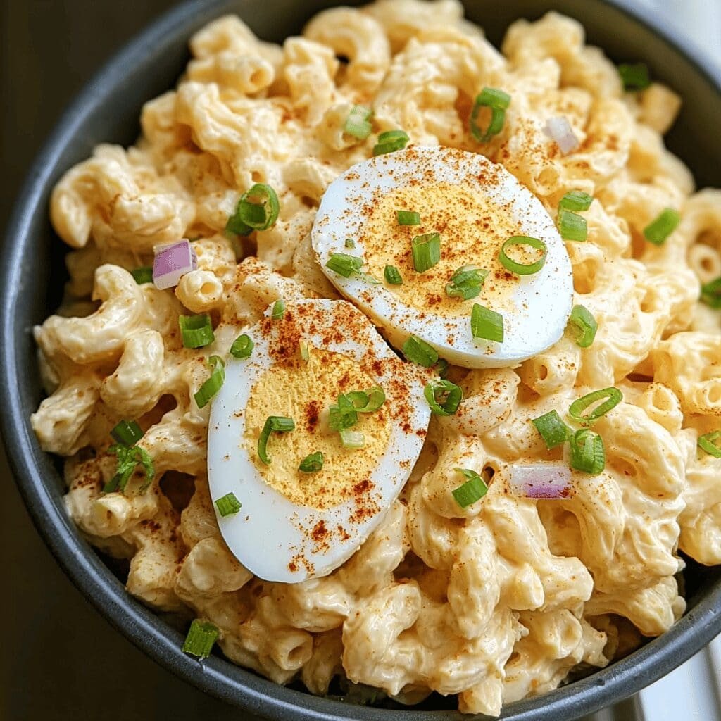 Deviled Egg Pasta Salad