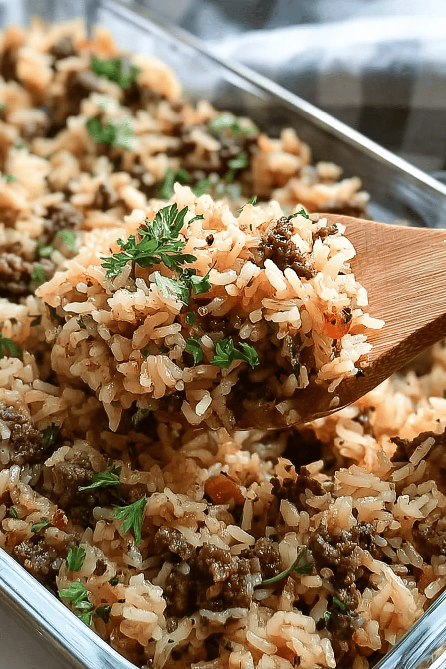 French Onion Beef Rice