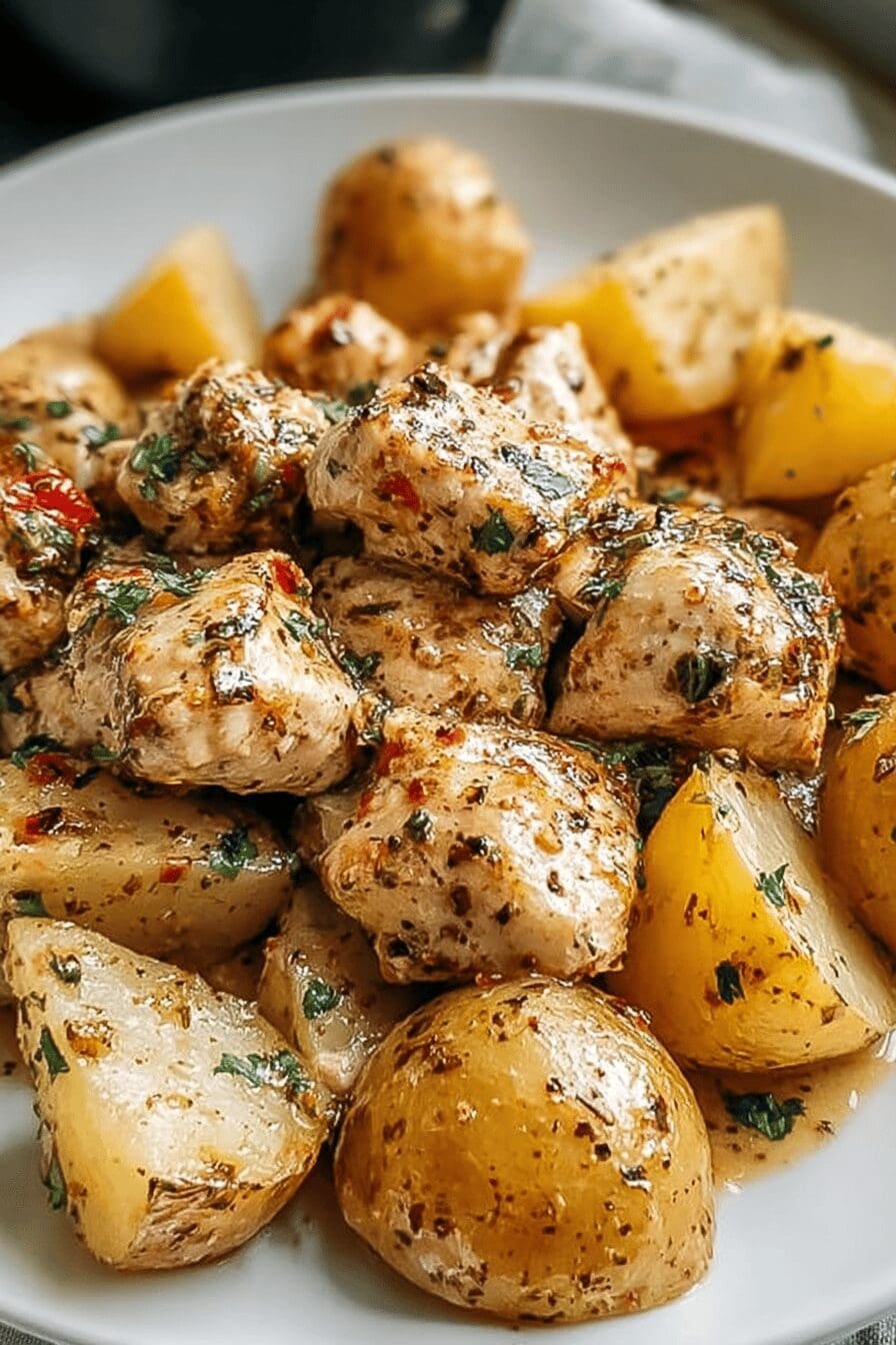 Garlic Parmesan Chicken Potatoes