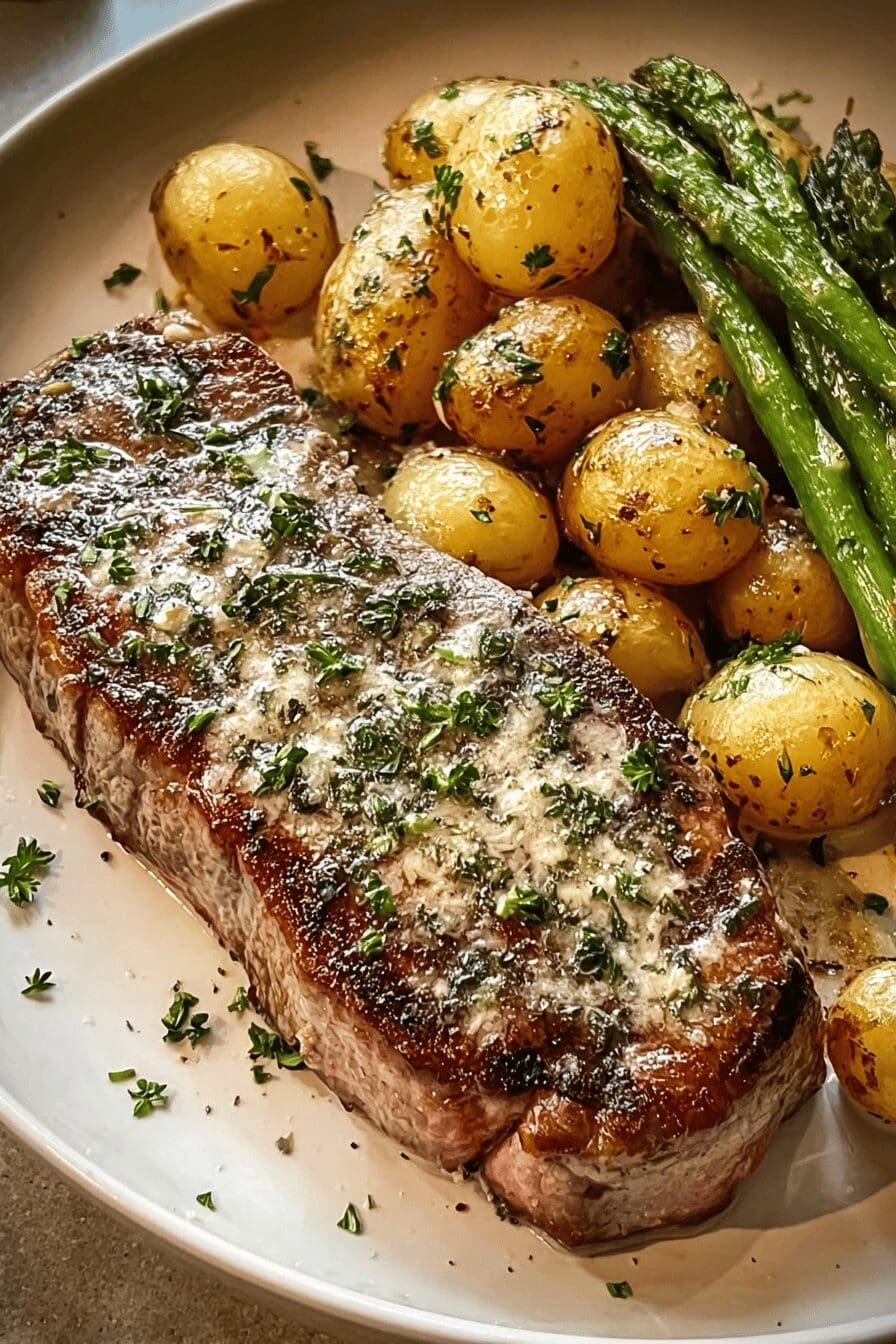 Garlic Parmesan Steak
